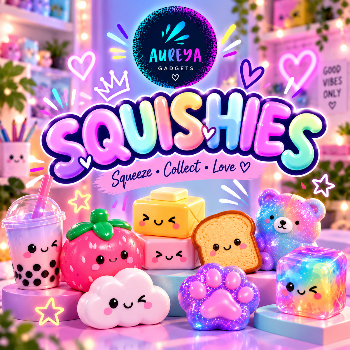 Squishies collection - Squeeze, Collect, Love