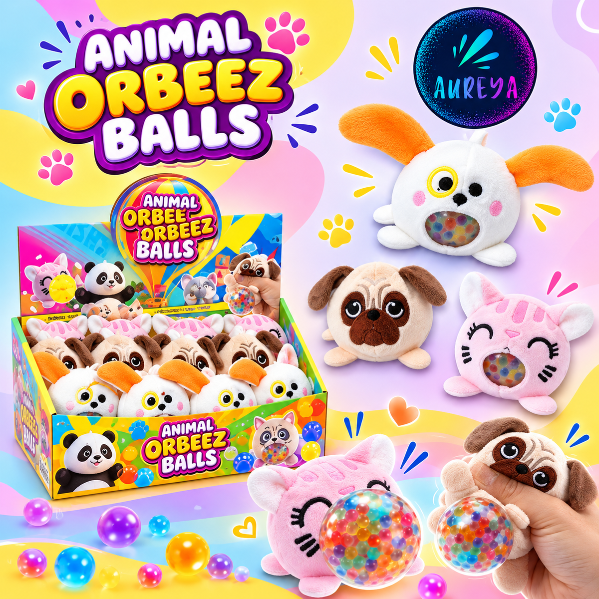 Animal Orbeez Ball Squishies