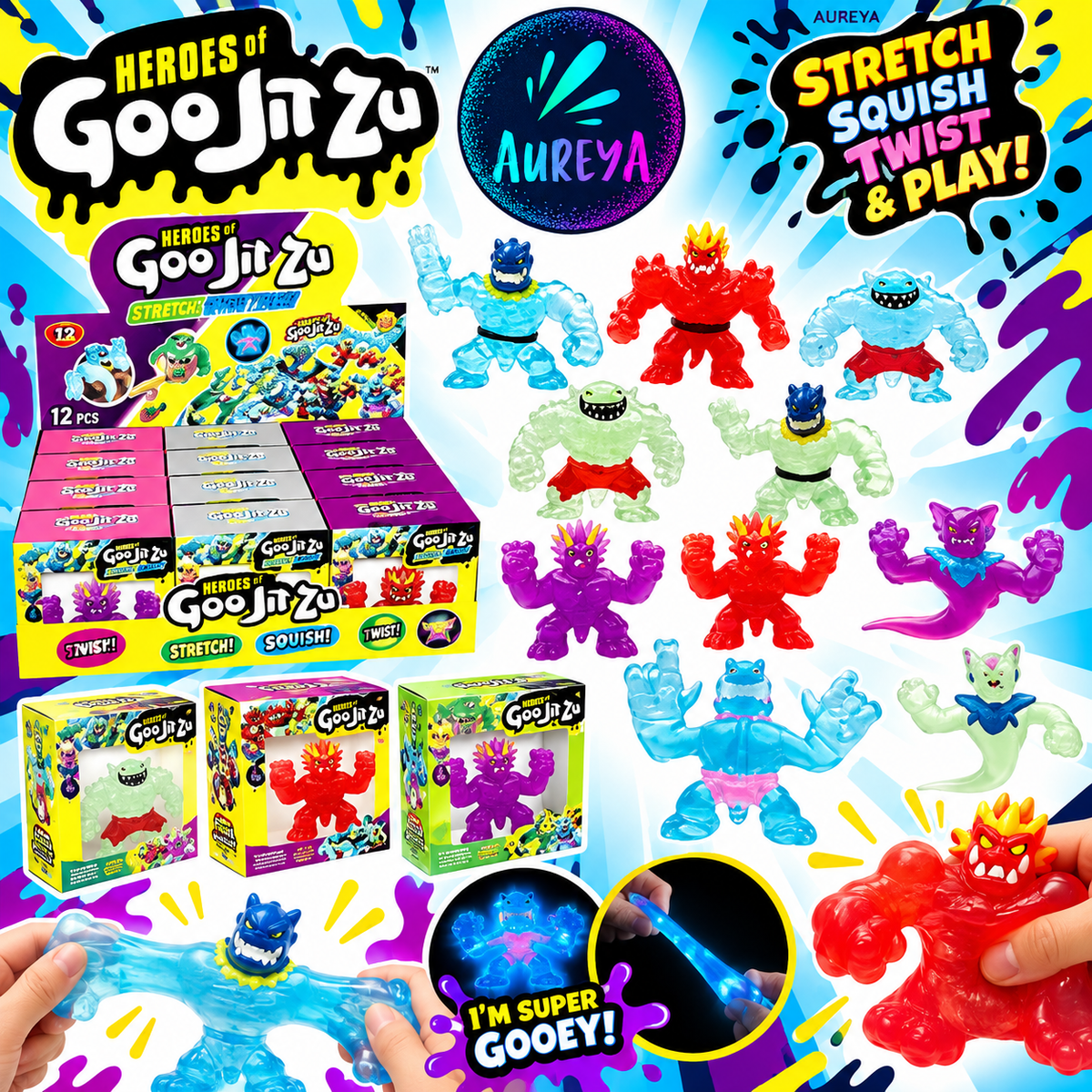 Goo Jit Zu Stretchy Squishies