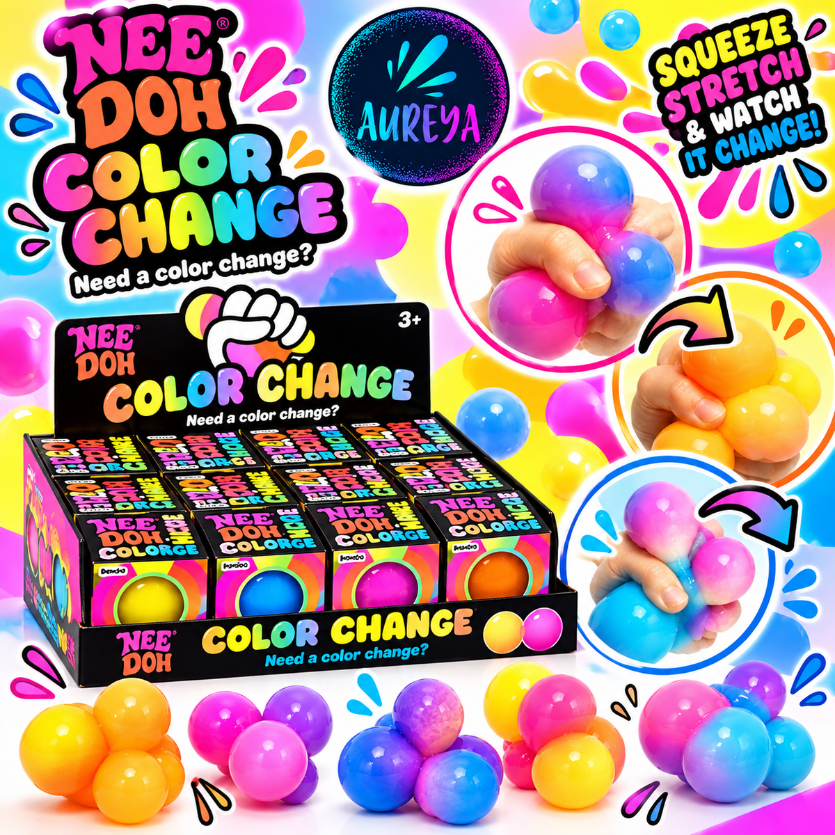 Nee Doh Color Change Squishy