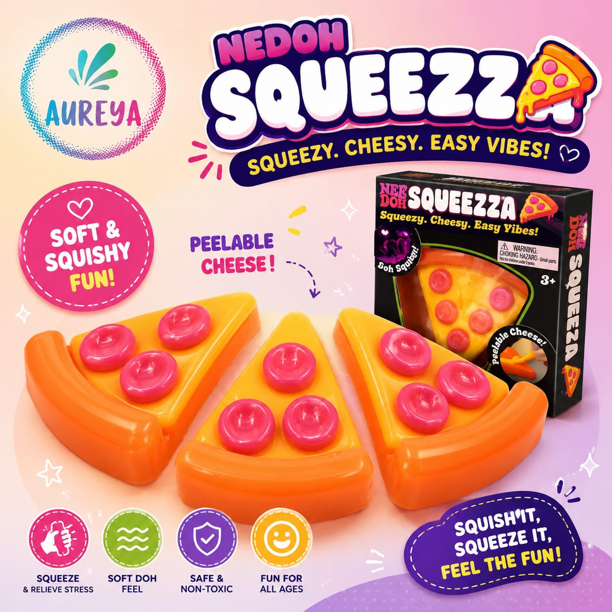 Squeezza the Pizza Squishy