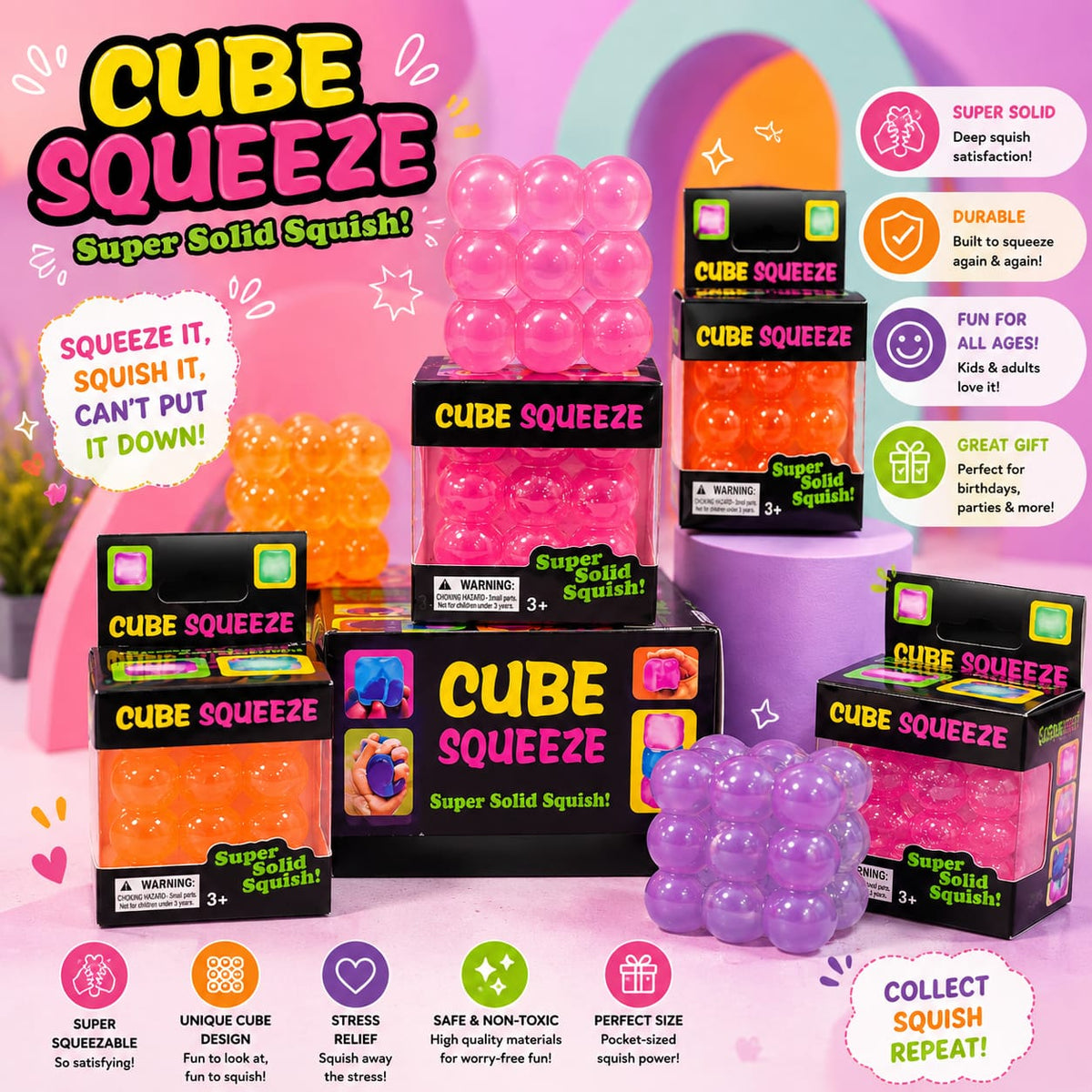 Bubble Cube Squishy