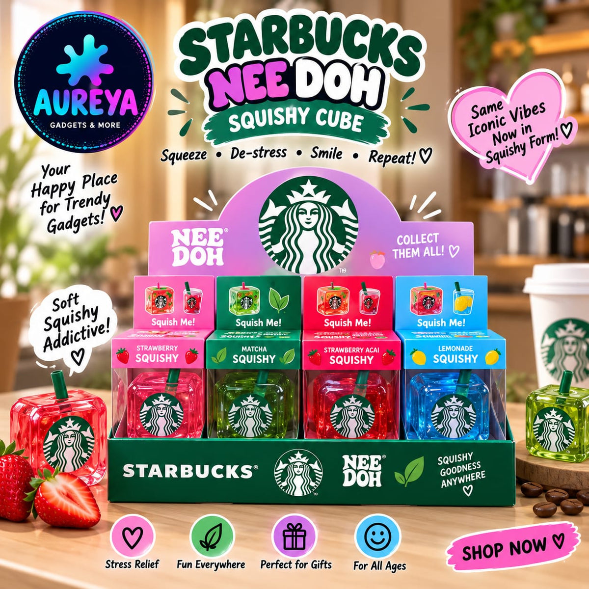 Starbucks Squishy Cube