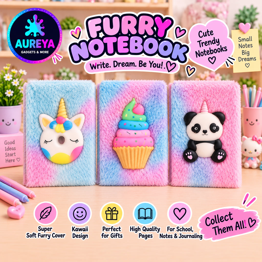 Cute Furry Notebooks