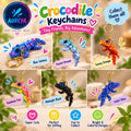 Colorful Crocodile Keychain