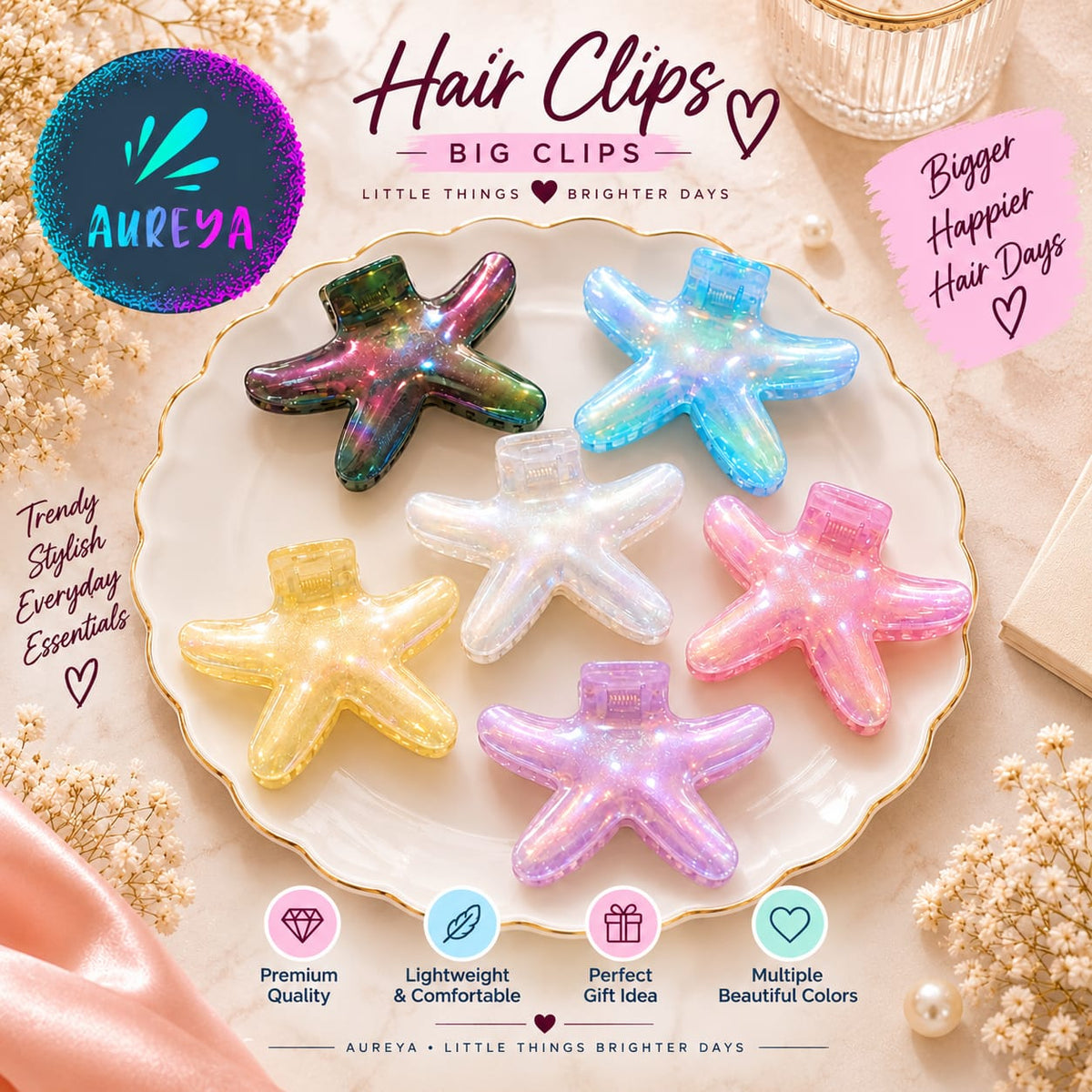 Starfish Hair Clip