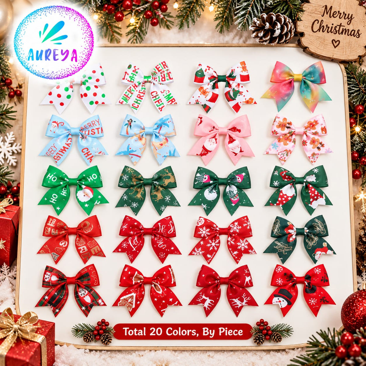 Christmas Hair Bows