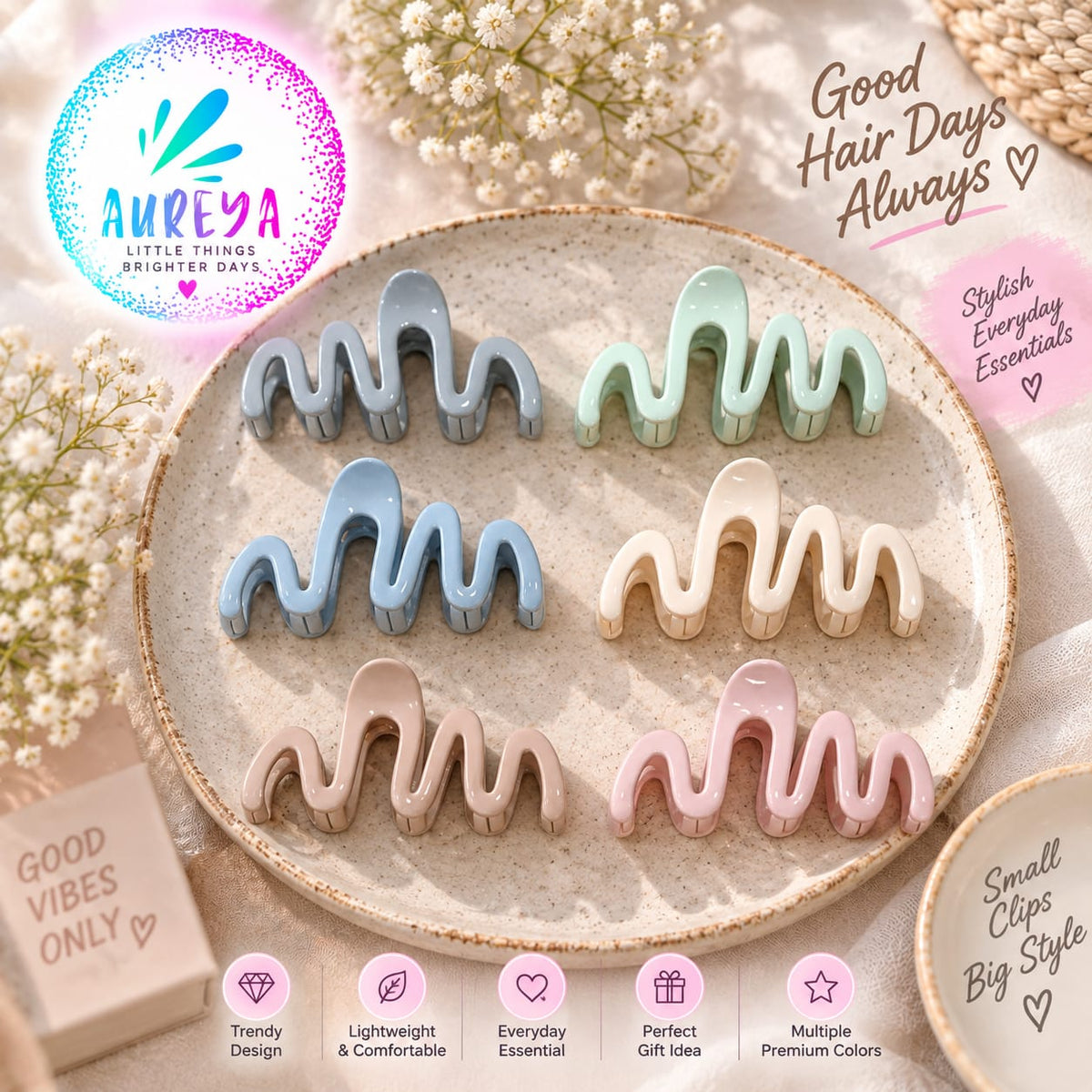 Wavy Hair Clip