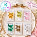 Crystal Butterfly Hair Clips