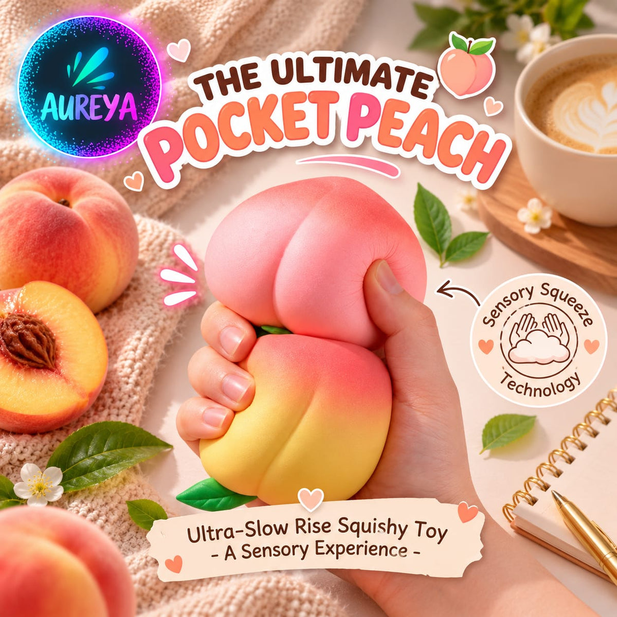 Jumbo Peach Squishy