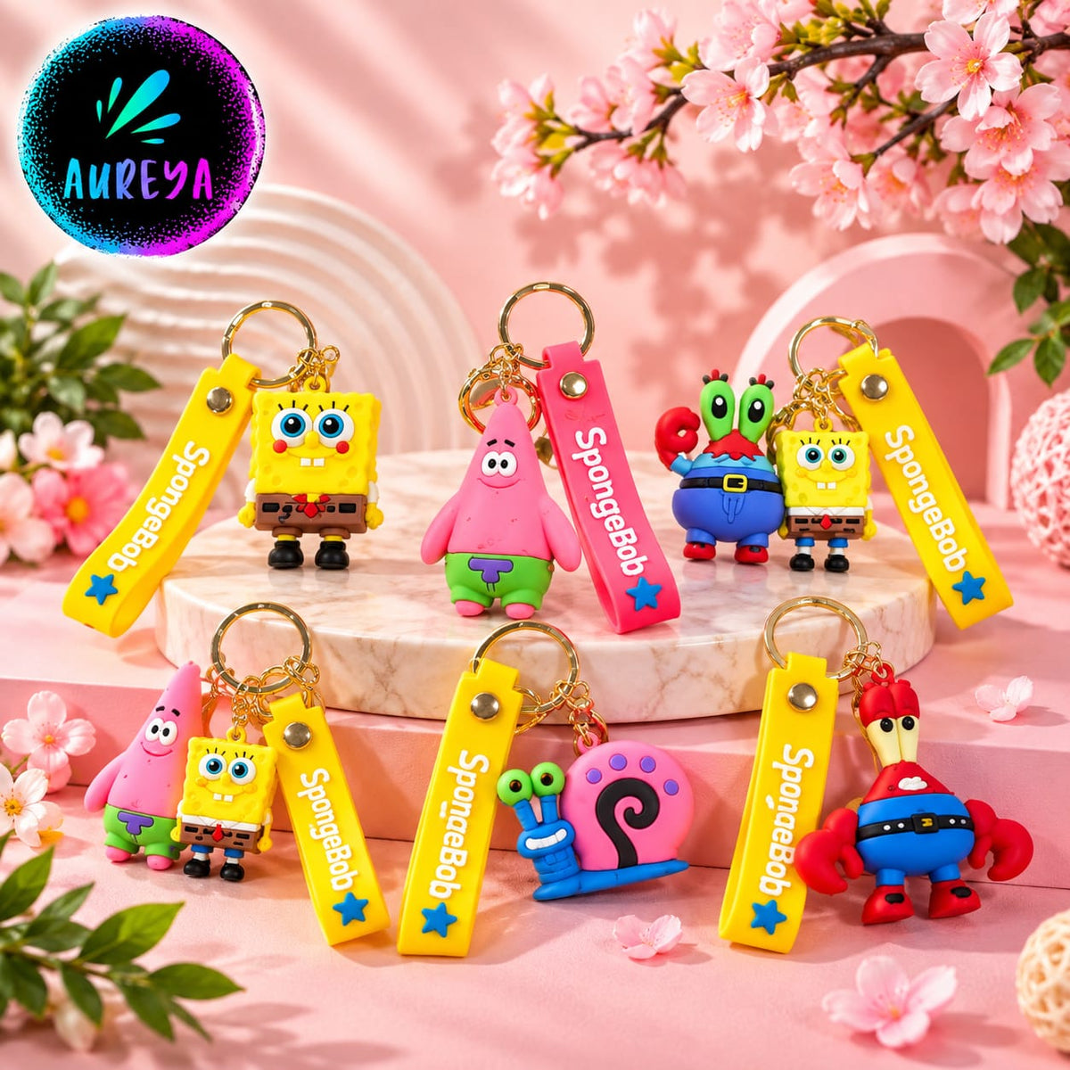 SpongeBob Character Keychains