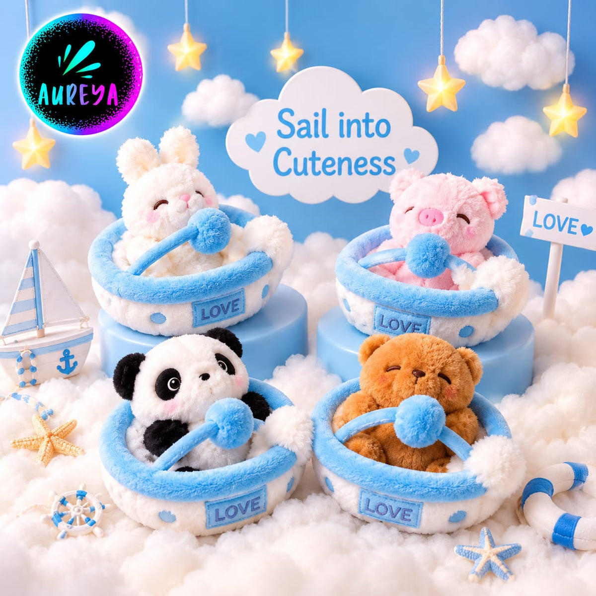Animal Bathtub Plushie