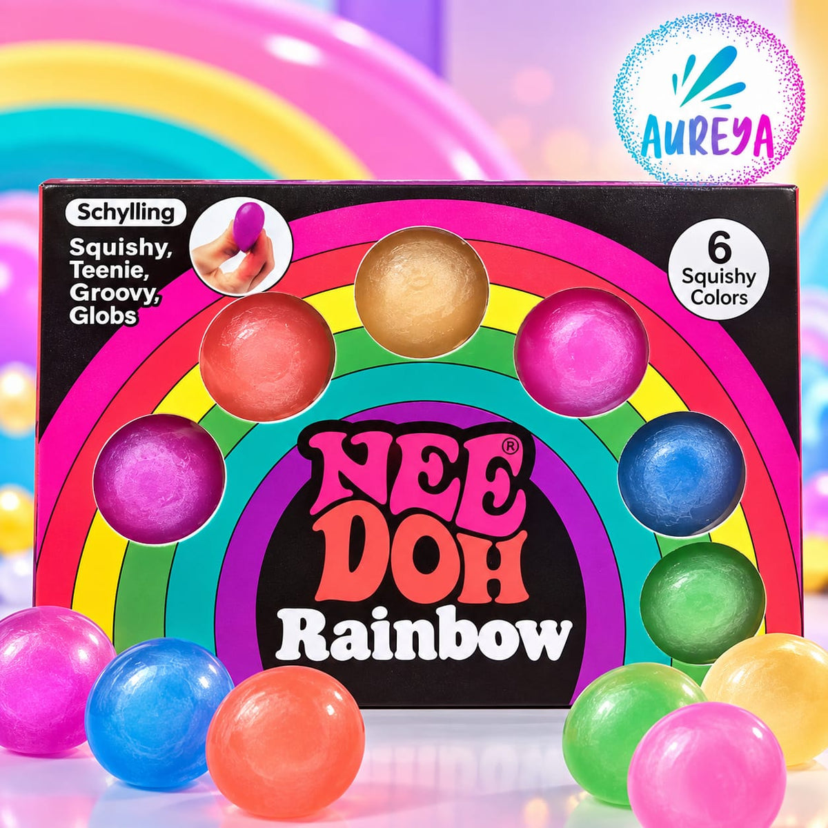 NeeDoh Rainbow Squishy Set