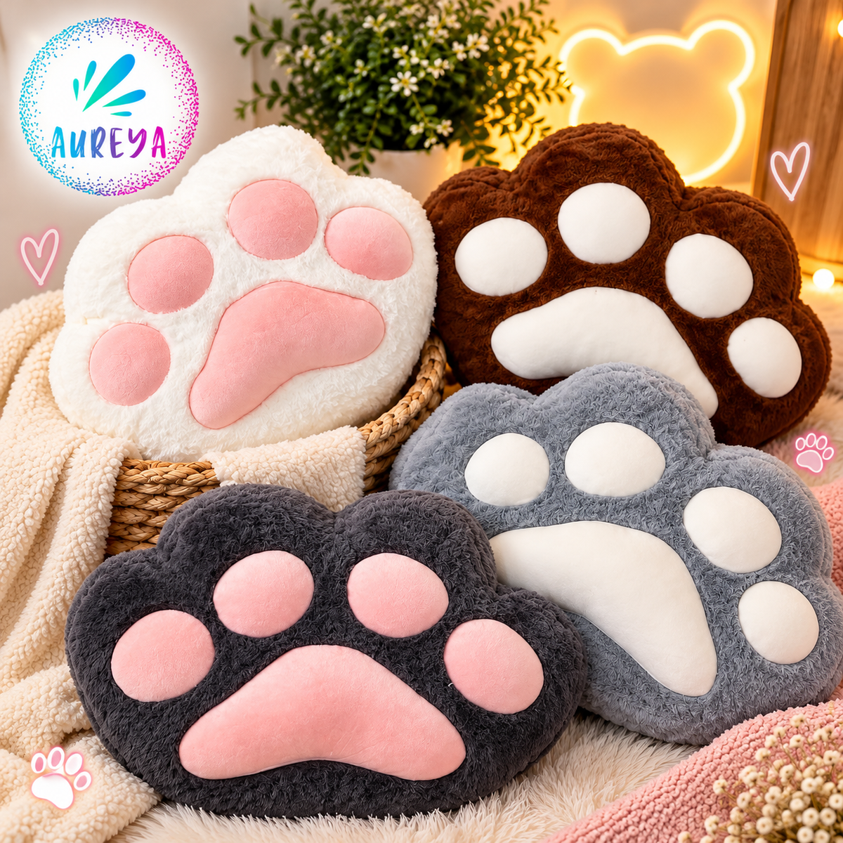 Paw Plushie with Blanket