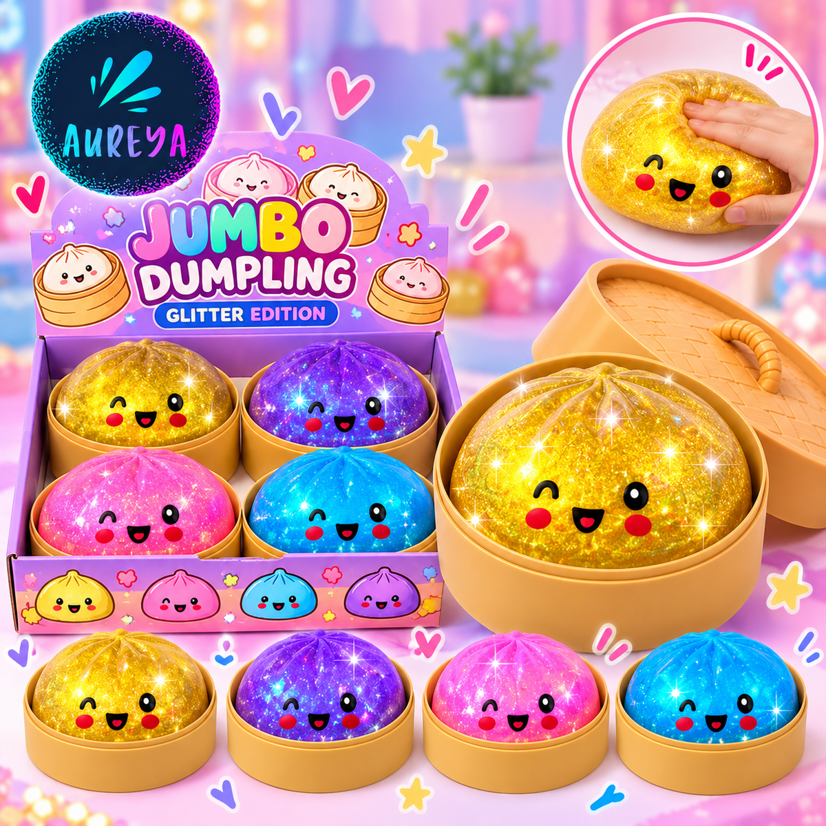 Jumbo Glitter Dumpling