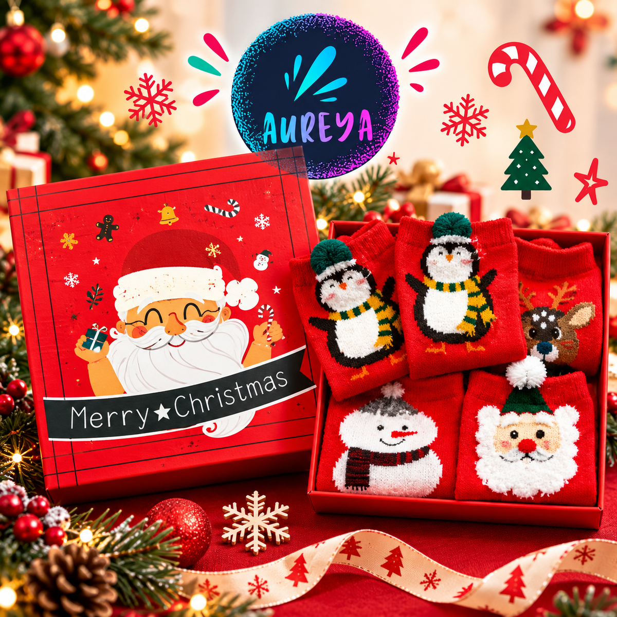 Christmas Socks Gift Box
