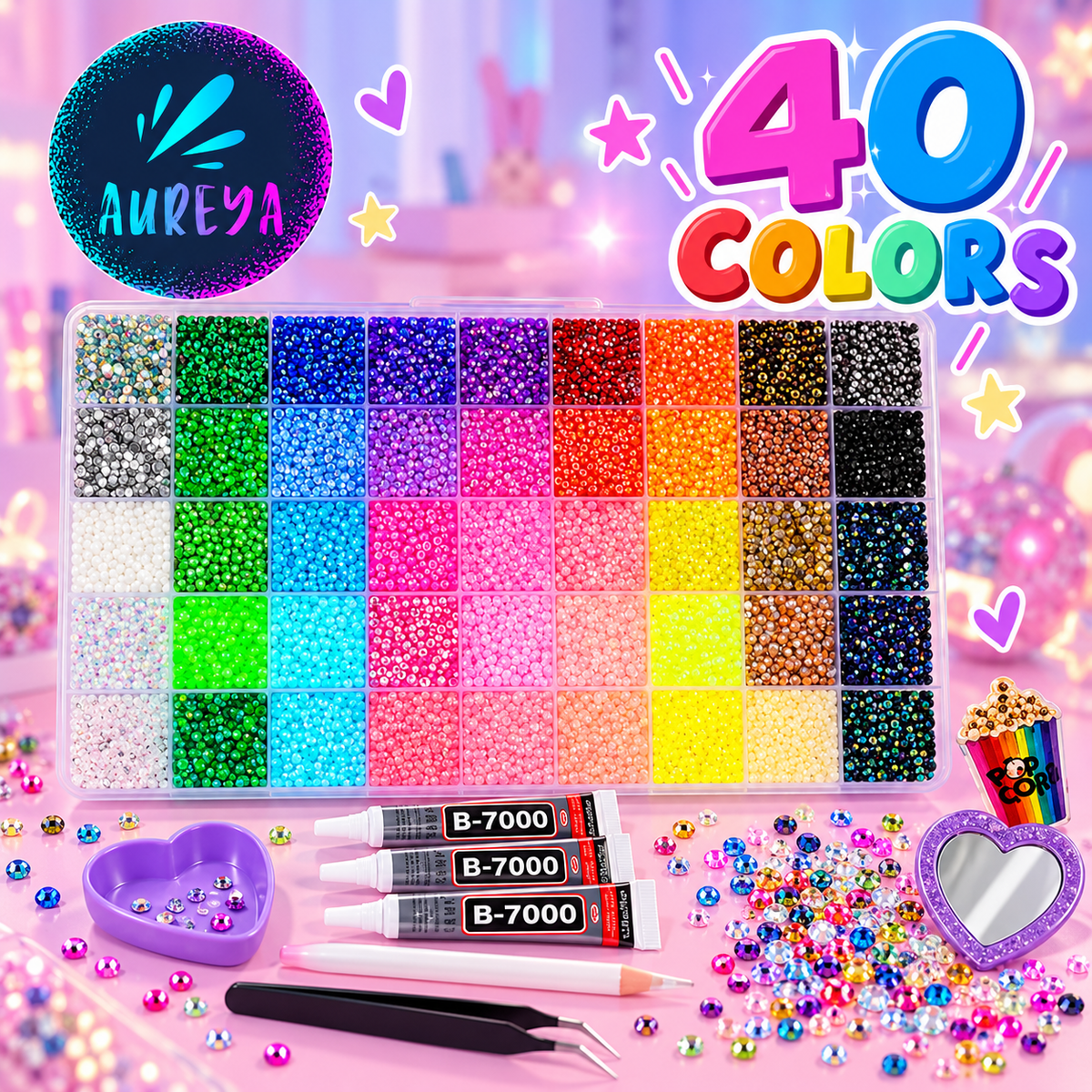 Bedazzling Kit 40 Colors
