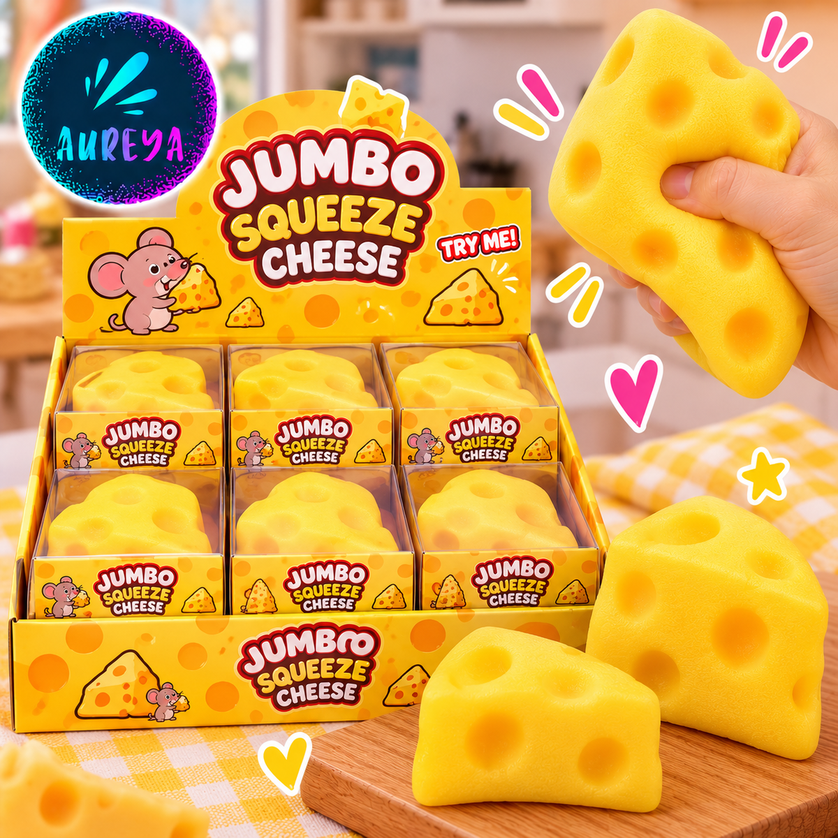 Jumbo Cheese Squishy