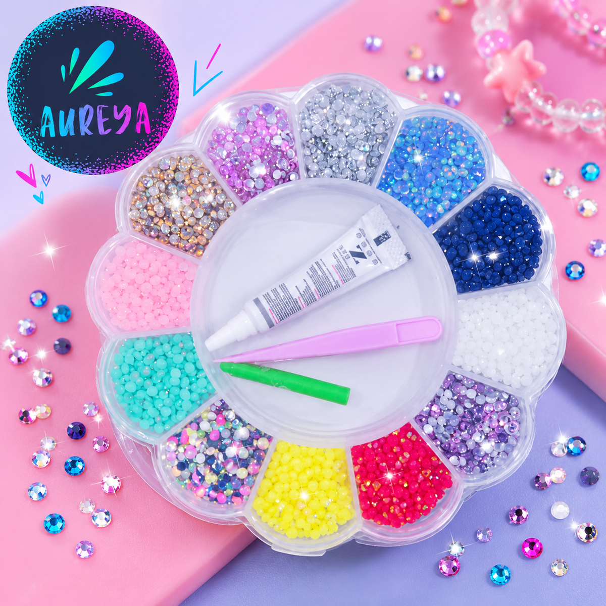 Bedazzling Kit 12 Colors